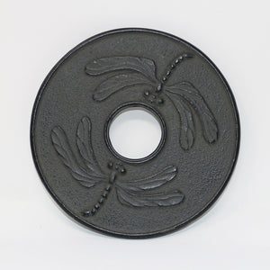 Dragonfly Taupe 24oz Cast Iron Tea Set