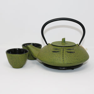 Dragonfly 21oz Cast Iron Tea Set