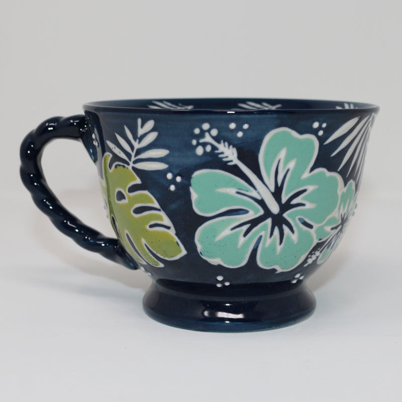 Blue Hibiscus Mug