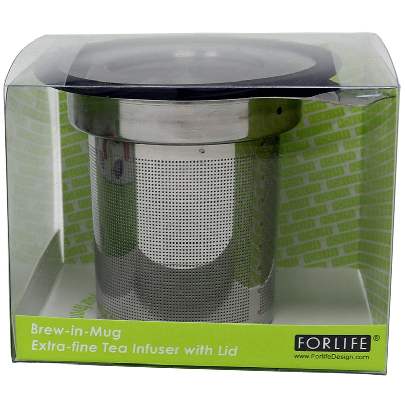 Brew-in-Mug Extra-fine Tea Infuser with Lid
