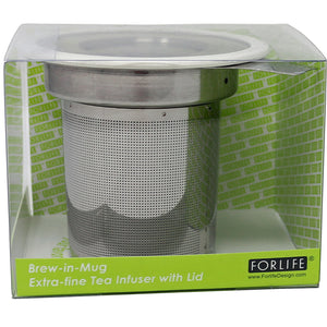 Brew-in-Mug Extra-fine Tea Infuser with Lid