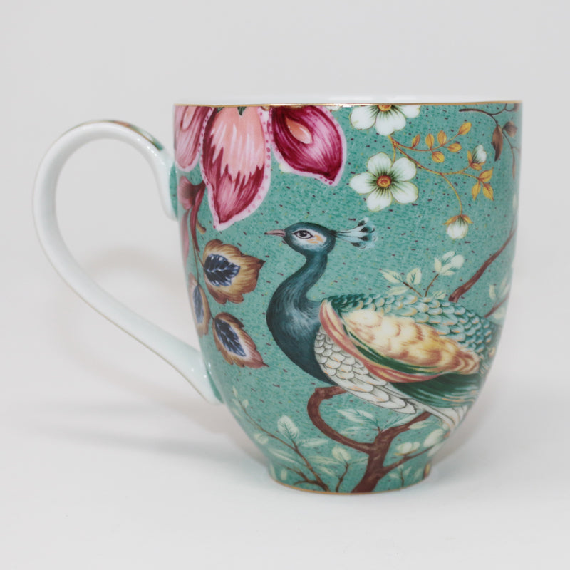 Green Peacock Mug