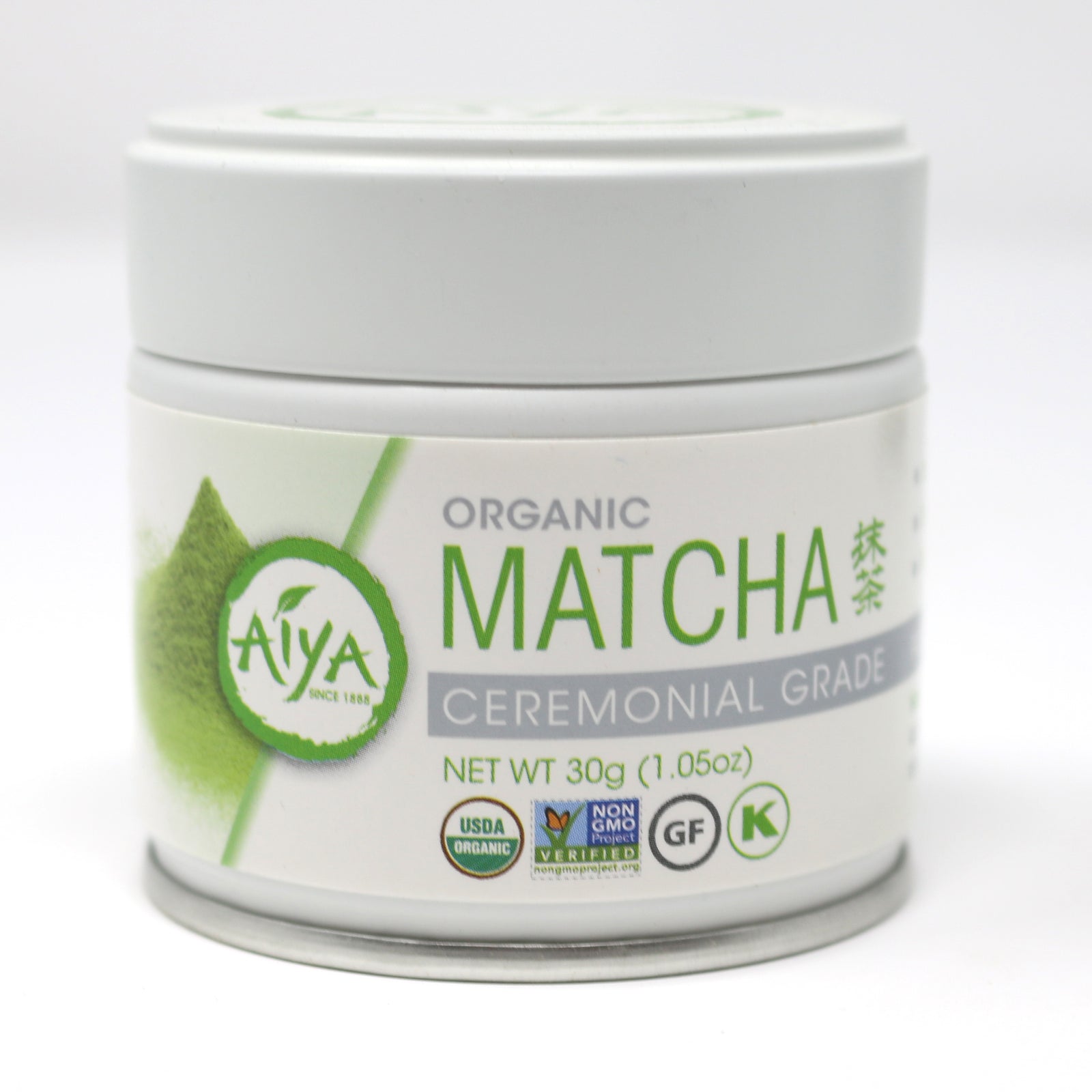 Aiya Matcha Japanese Green Tea - Ceremonial Grade - 30g Tin