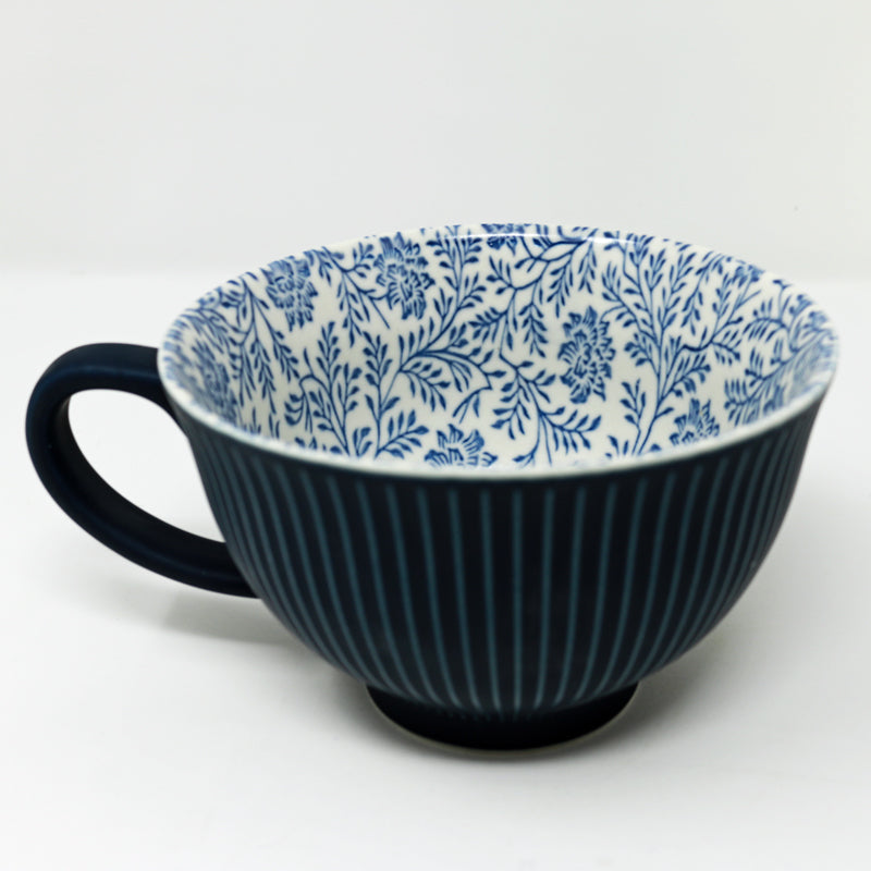 Matte Blue Vine Mug