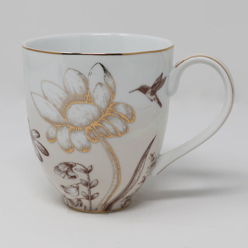 Metallic Floral Mug