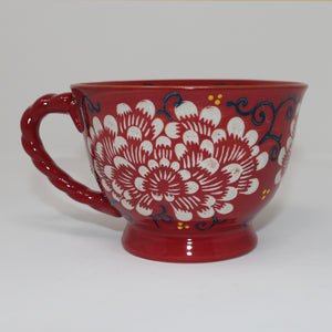 Red Peony Mug