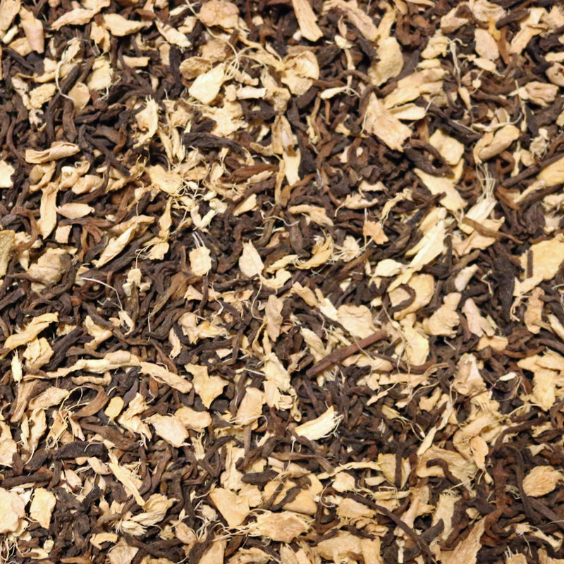 Loose Leaf Shou Pu-er with Ginger Root Tea